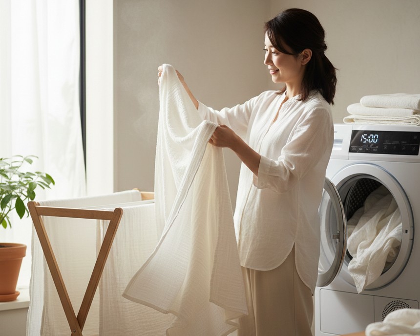 ガーゼは乾燥機で何分乾かすのが正解か？