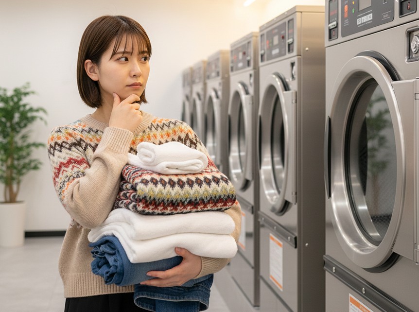 コインランドリー乾燥の温度が選べない時の対処法