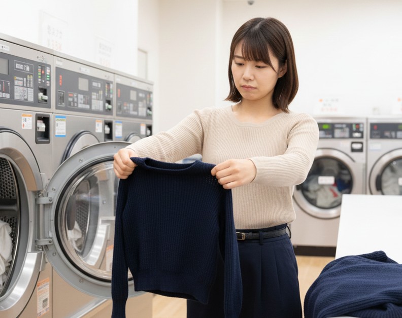 コインランドリー乾燥機でセーターはNG？失敗リスク