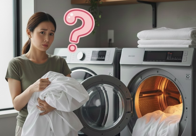 シーツに乾燥機はダメと言われる理由とリスク