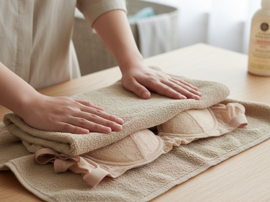 タオルドライで水分を切る方法