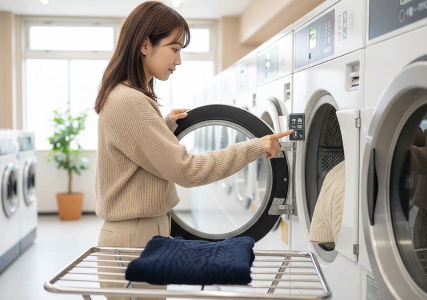 乾燥機の温度設定は必ず低温を選ぶ