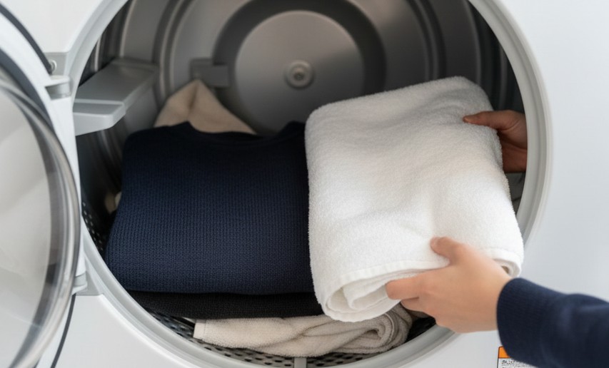 縮まないための裏技はバスタオル